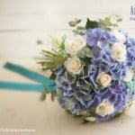 ramo de novia azul