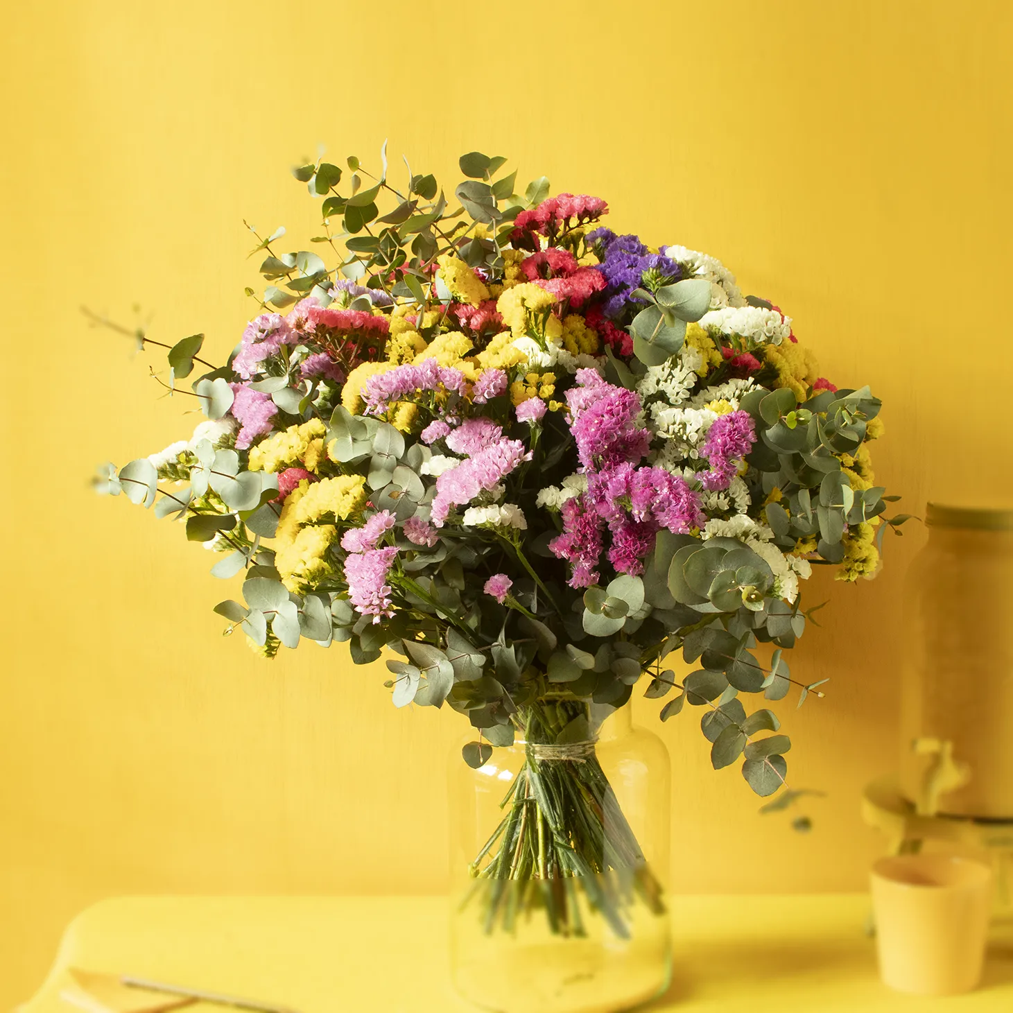 Sempri. Ramo de siemprevivas. Flores de larga duración que secan muy bien. - Imagen 3