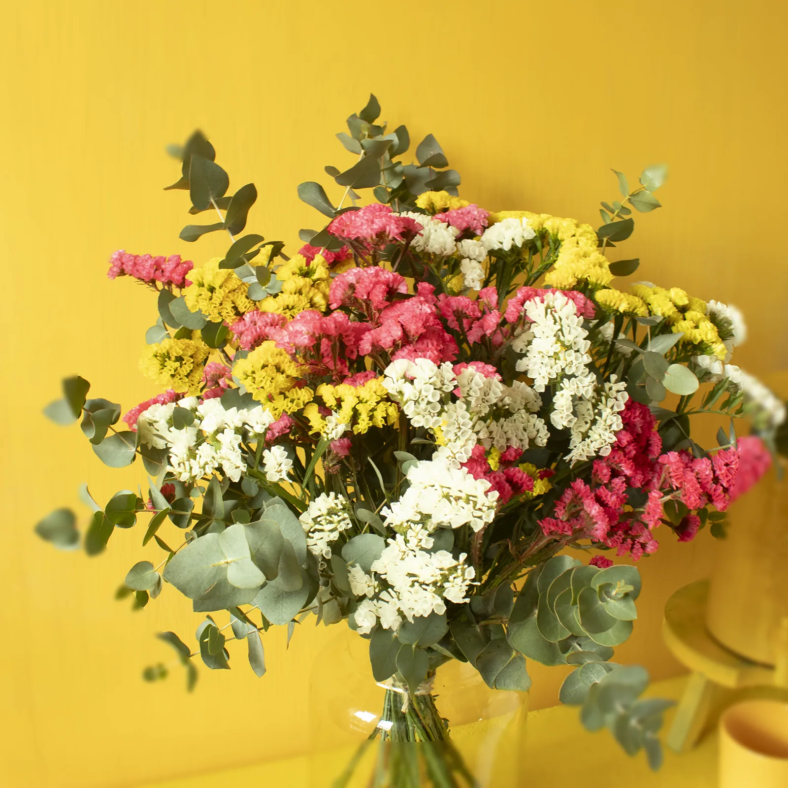 Sempri. Ramo de siemprevivas. Flores de larga duración que secan muy bien. - Imagen 5