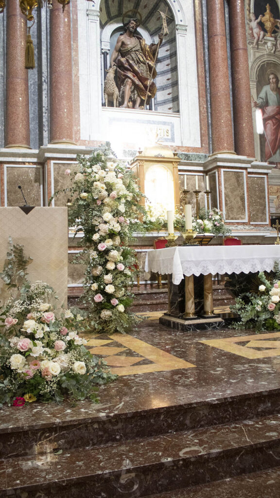 Decoración floral para boda